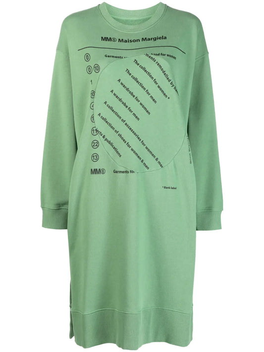 Graphic-Print Sweatshirt Dress
