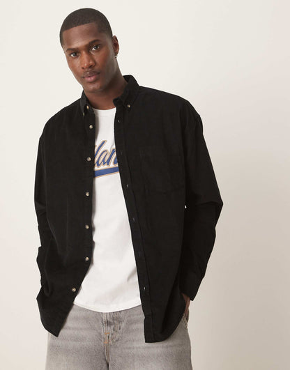 90S Oversized Cord Shirt