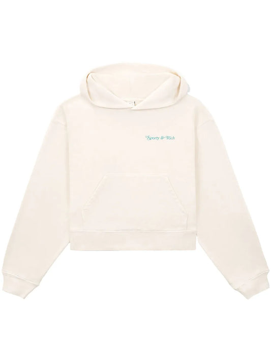 Tennis Club Logo-Print Hoodie