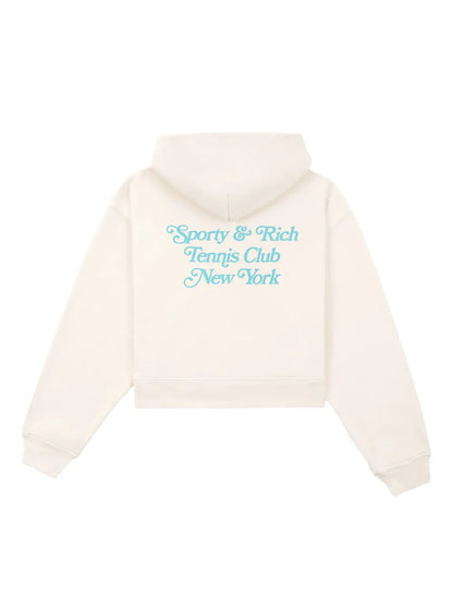 Tennis Club Logo-Print Hoodie