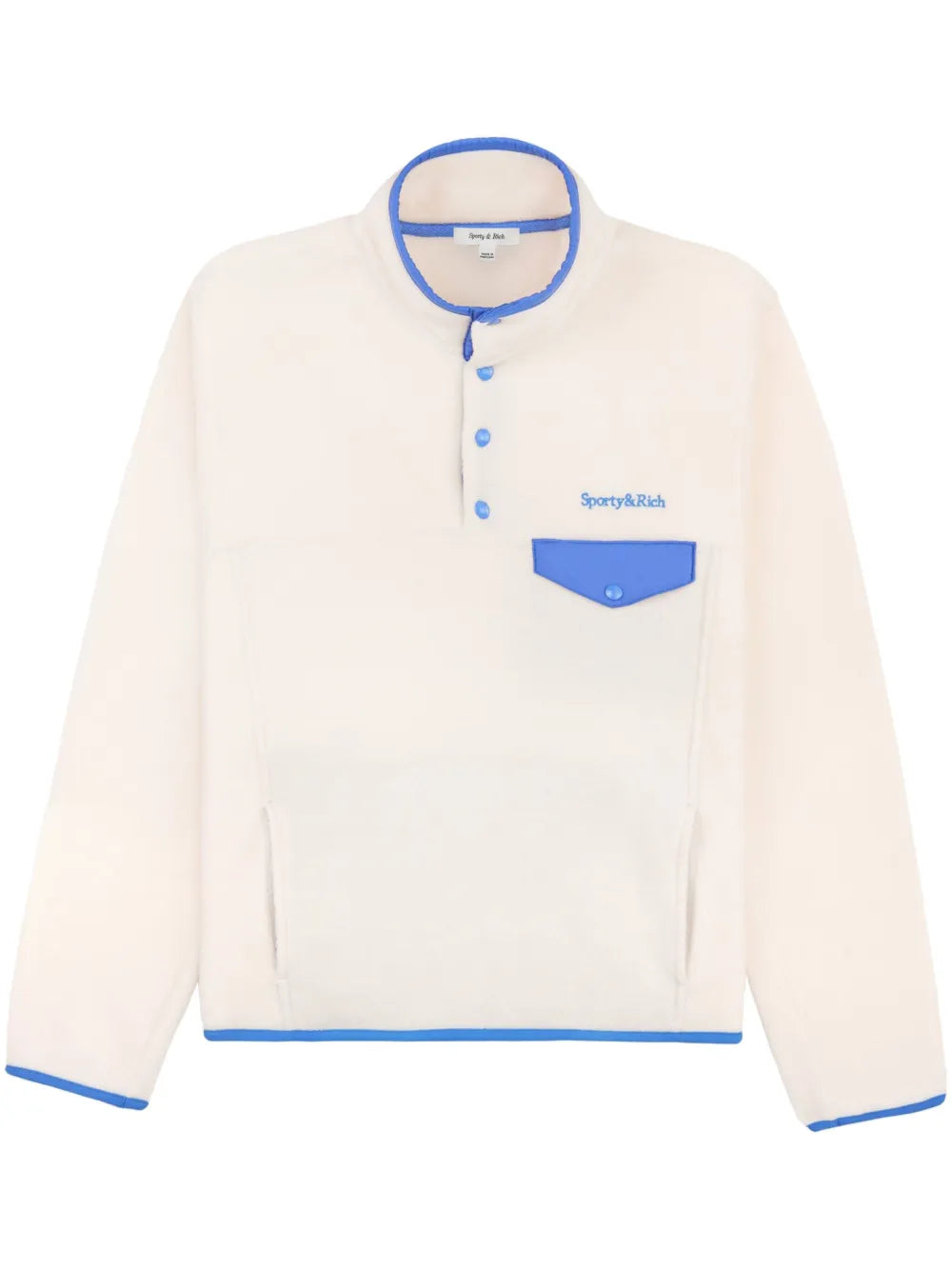 Serif Logo-Embroidered Polar Sweatshirt
