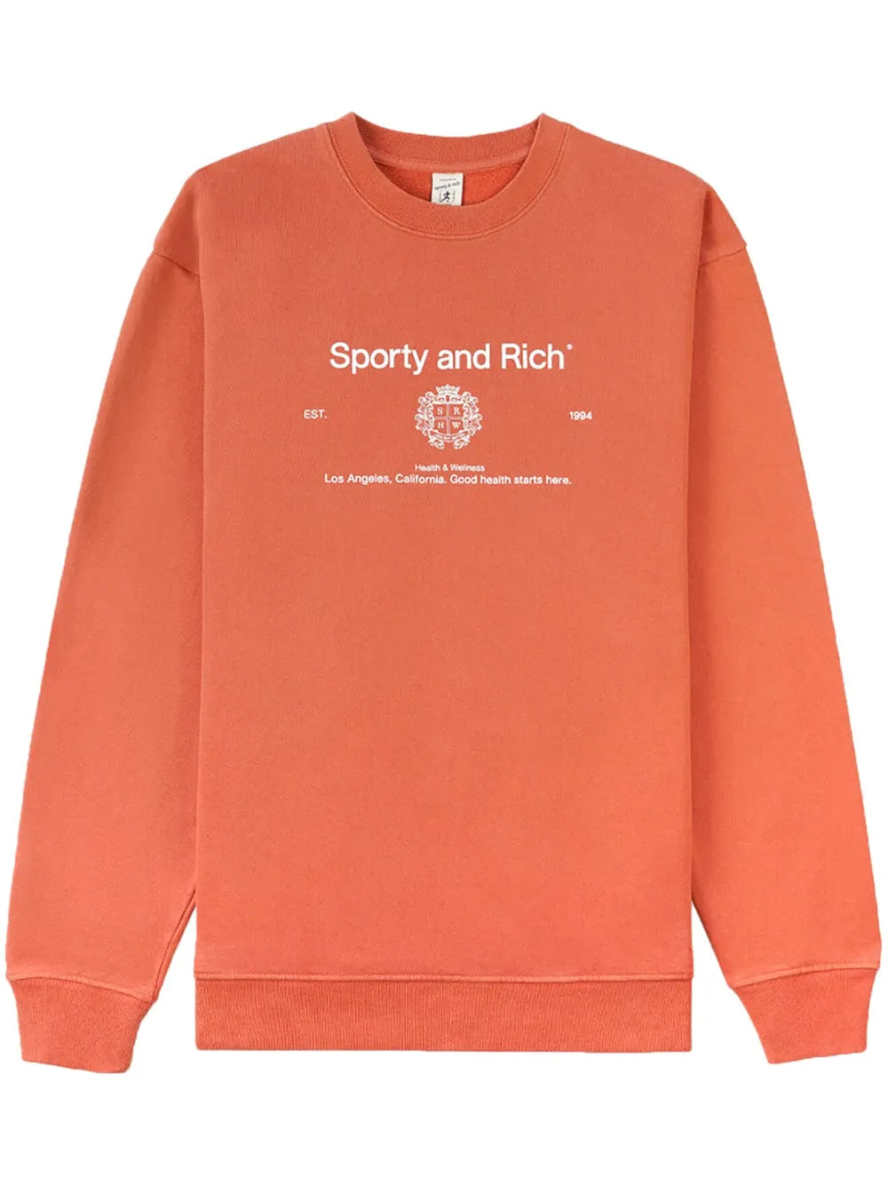 Crest-Print Crew-Neck Sweatshirt