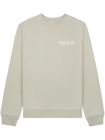 "60S Health" Logo-Print Cotton Jumper