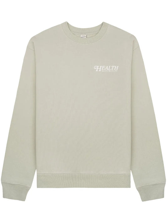 "60S Health" Logo-Print Cotton Jumper