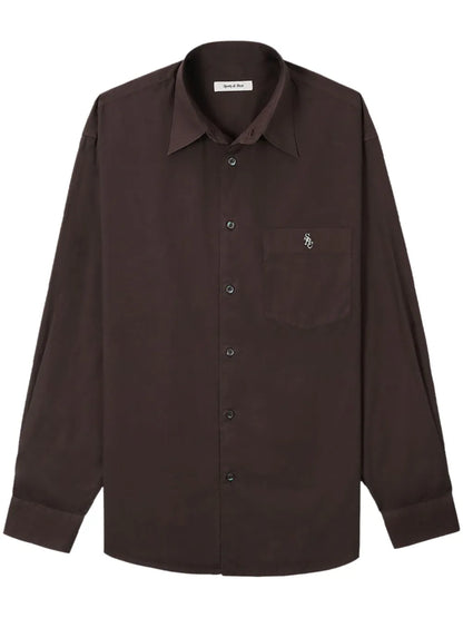Embroidered-Logo Cotton Shirt