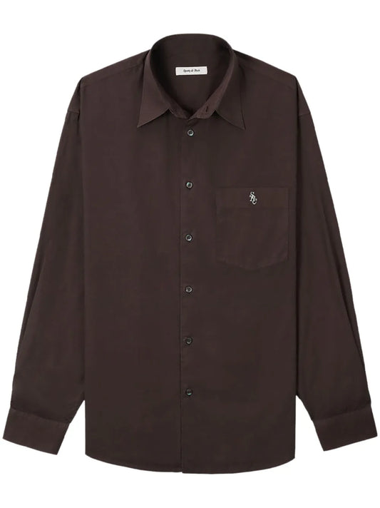 Embroidered-Logo Cotton Shirt