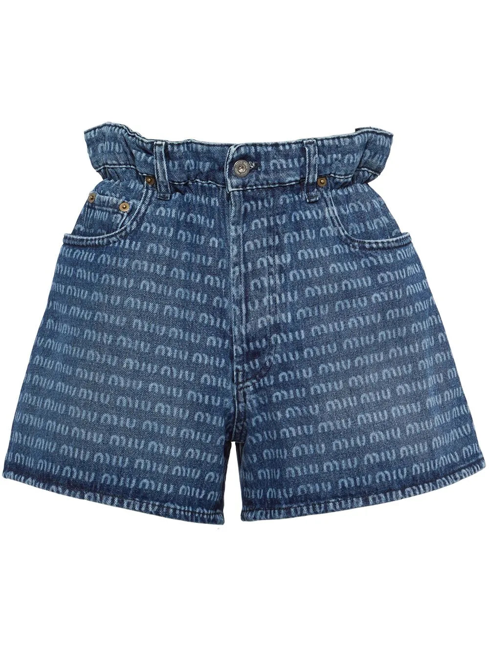 Logo-Print Mini Denim Jeans