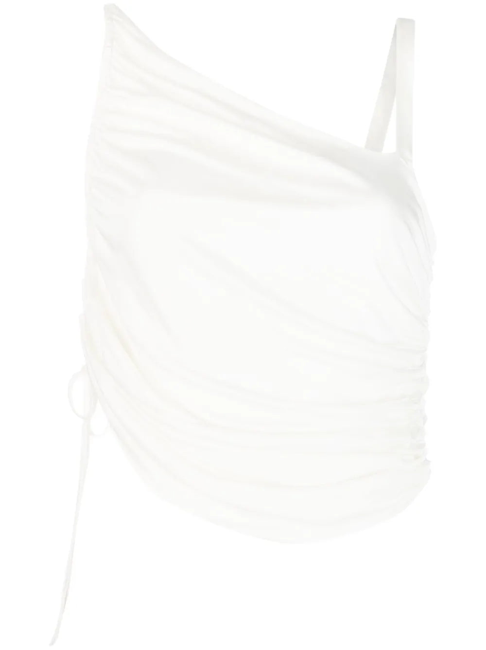Draped Asymmetric Sleeveless Top