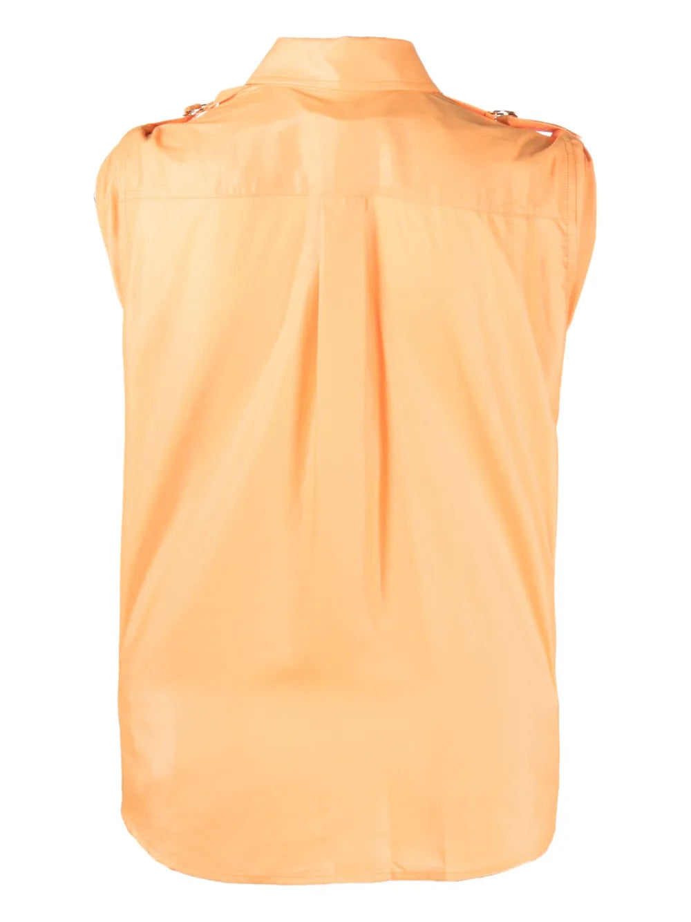 Shoulder Roll-Tab Blouse
