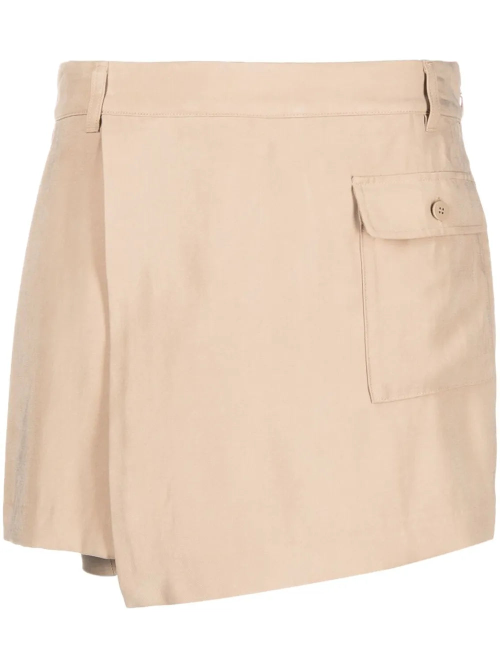 Asymmetric Skirt-Shorts