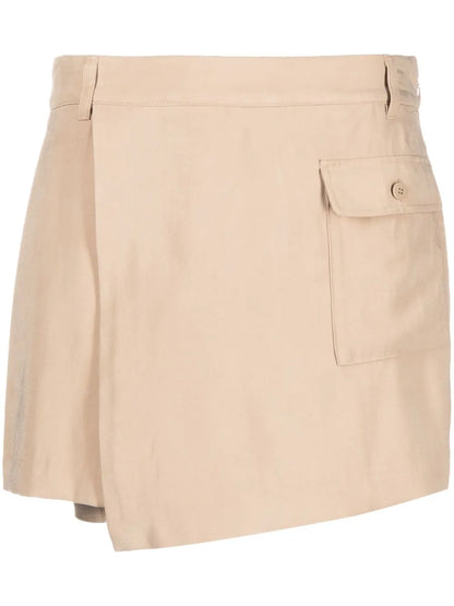 Asymmetric Skirt-Shorts