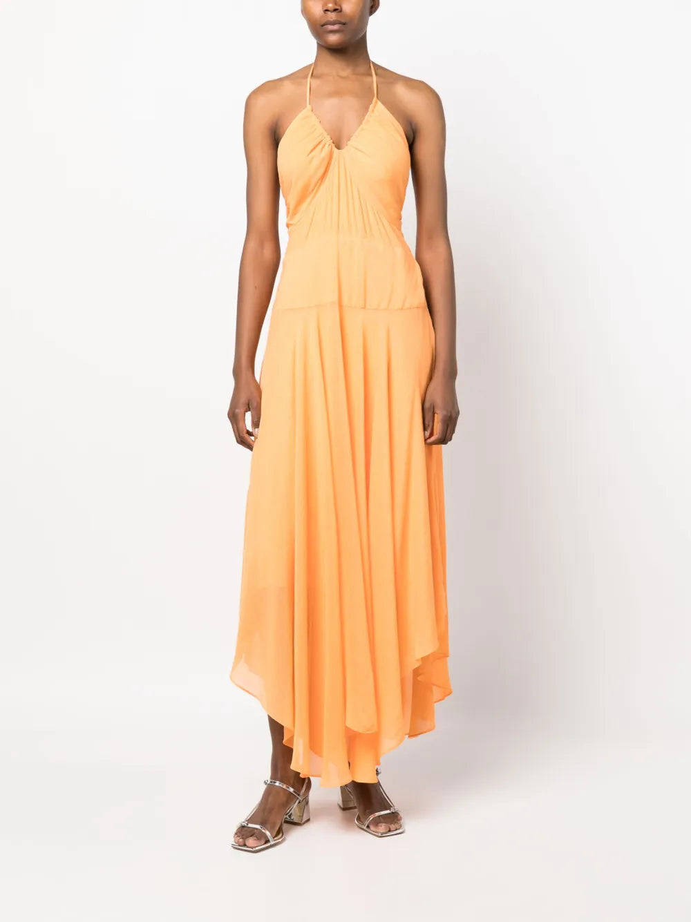 Crinkle Rayon Maxi Dress