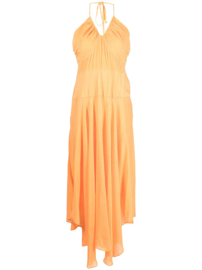 Crinkle Rayon Maxi Dress