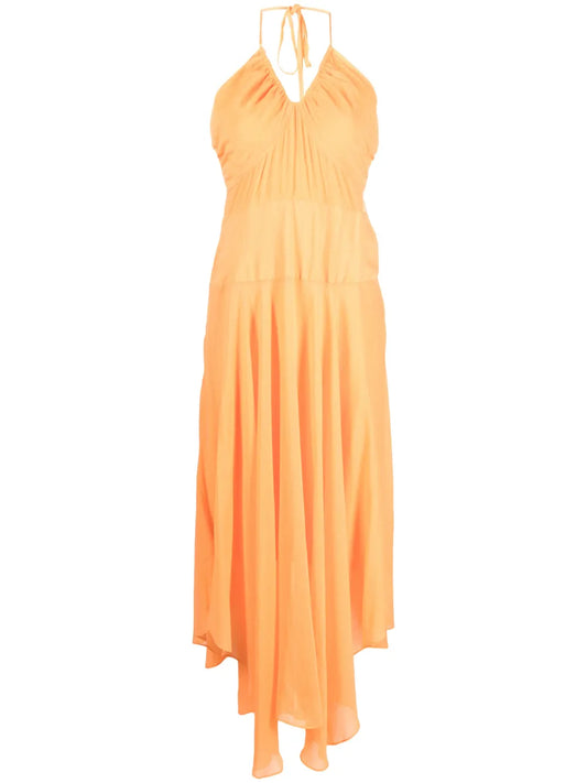 Crinkle Rayon Maxi Dress