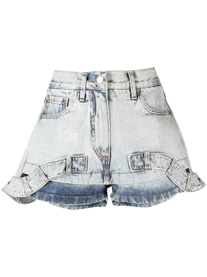 Skirtpant Layered Mini Skirt