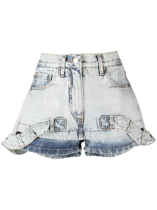 Skirtpant Layered Mini Skirt