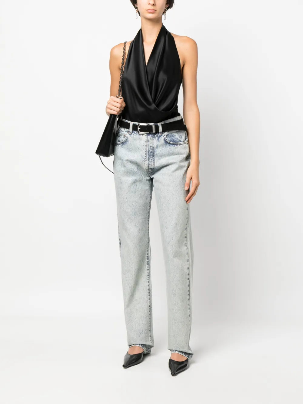 High-Rise Straight-Leg Jeans