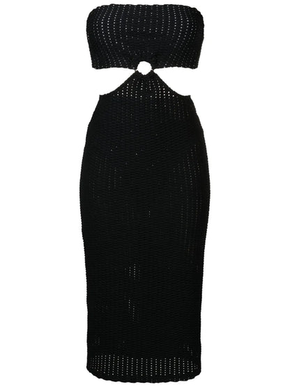 Cut-Out Detail Midi Dress