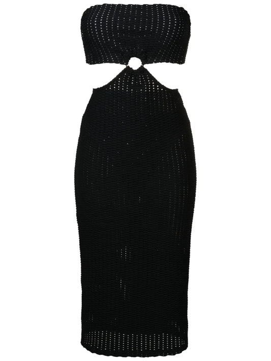 Cut-Out Detail Midi Dress