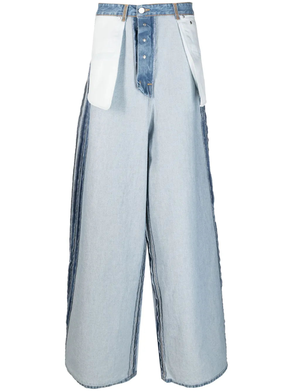 Wide-Leg Denim Jeans