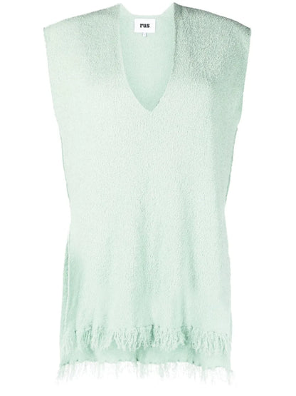 Katsura Frayed-Hem Top