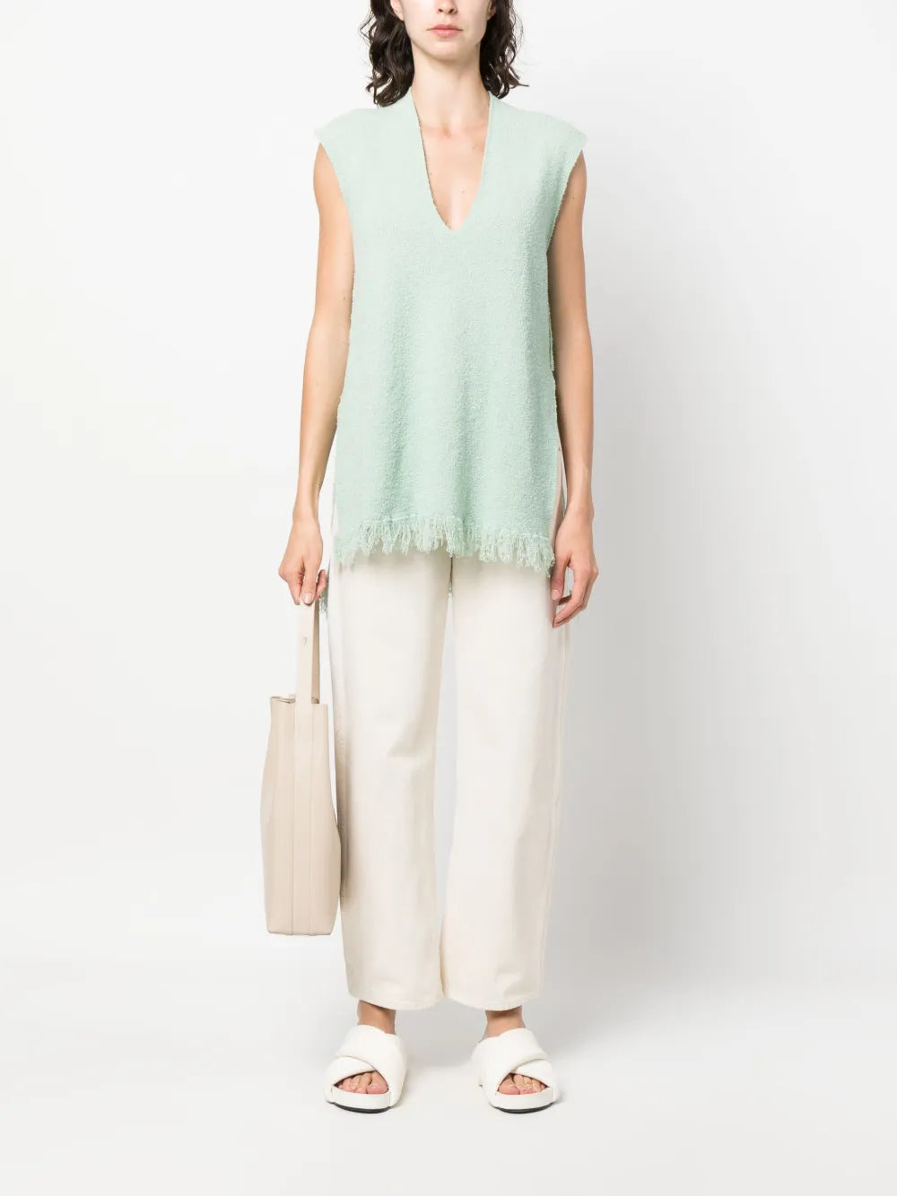 Katsura Frayed-Hem Top