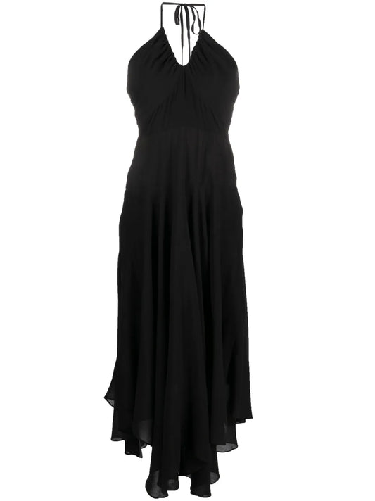 Crinkle Rayon Maxi Dress