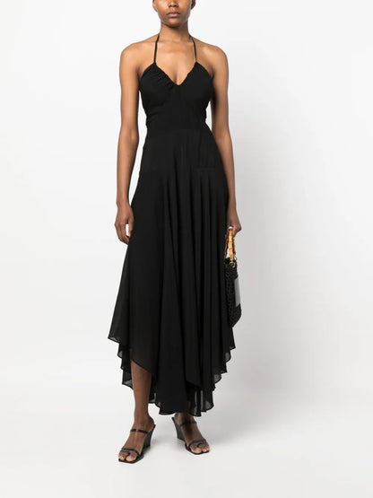 Crinkle Rayon Maxi Dress