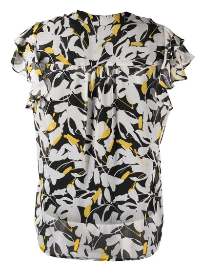 Floral-Print Blouse