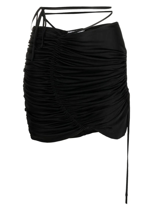 Cut-Out Detail Asymmetric Skirt