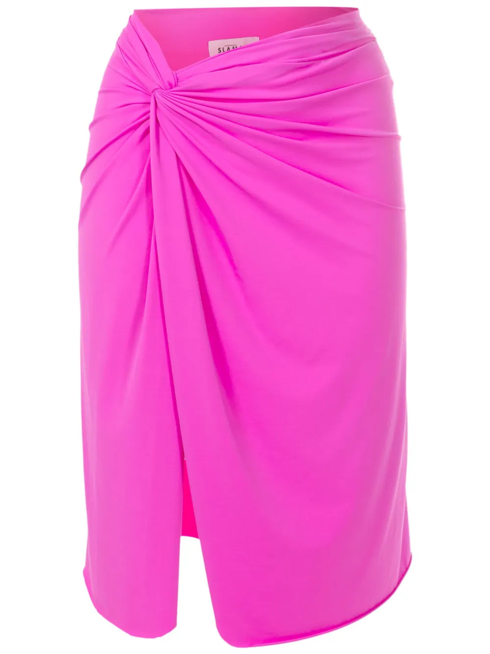 Asymmetric Gathered-Detail Skirt