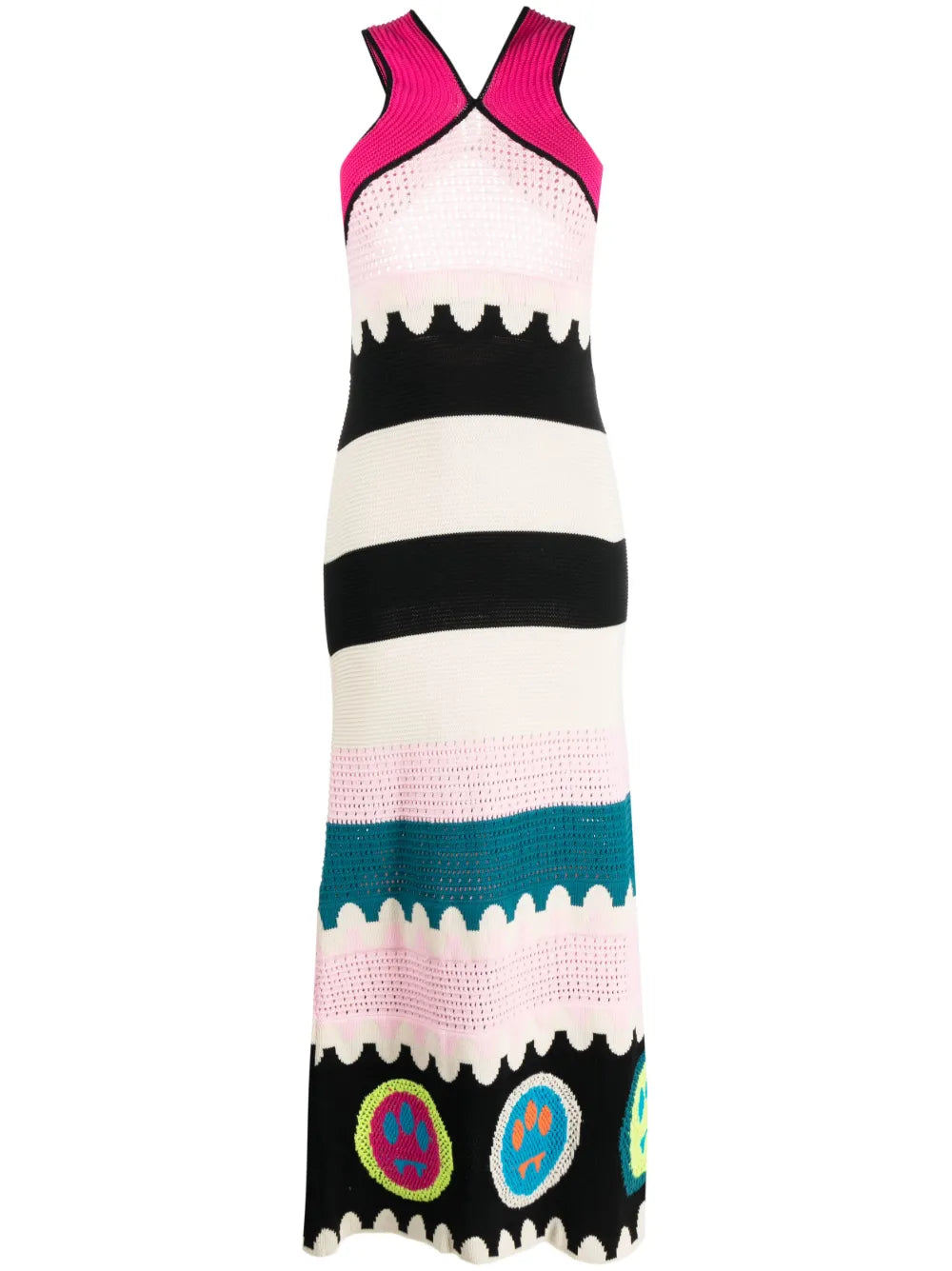 Logo-Jacquard Knitted Maxi Dress