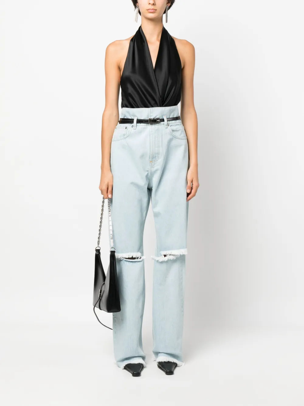 High-Rise Straight-Leg Jeans