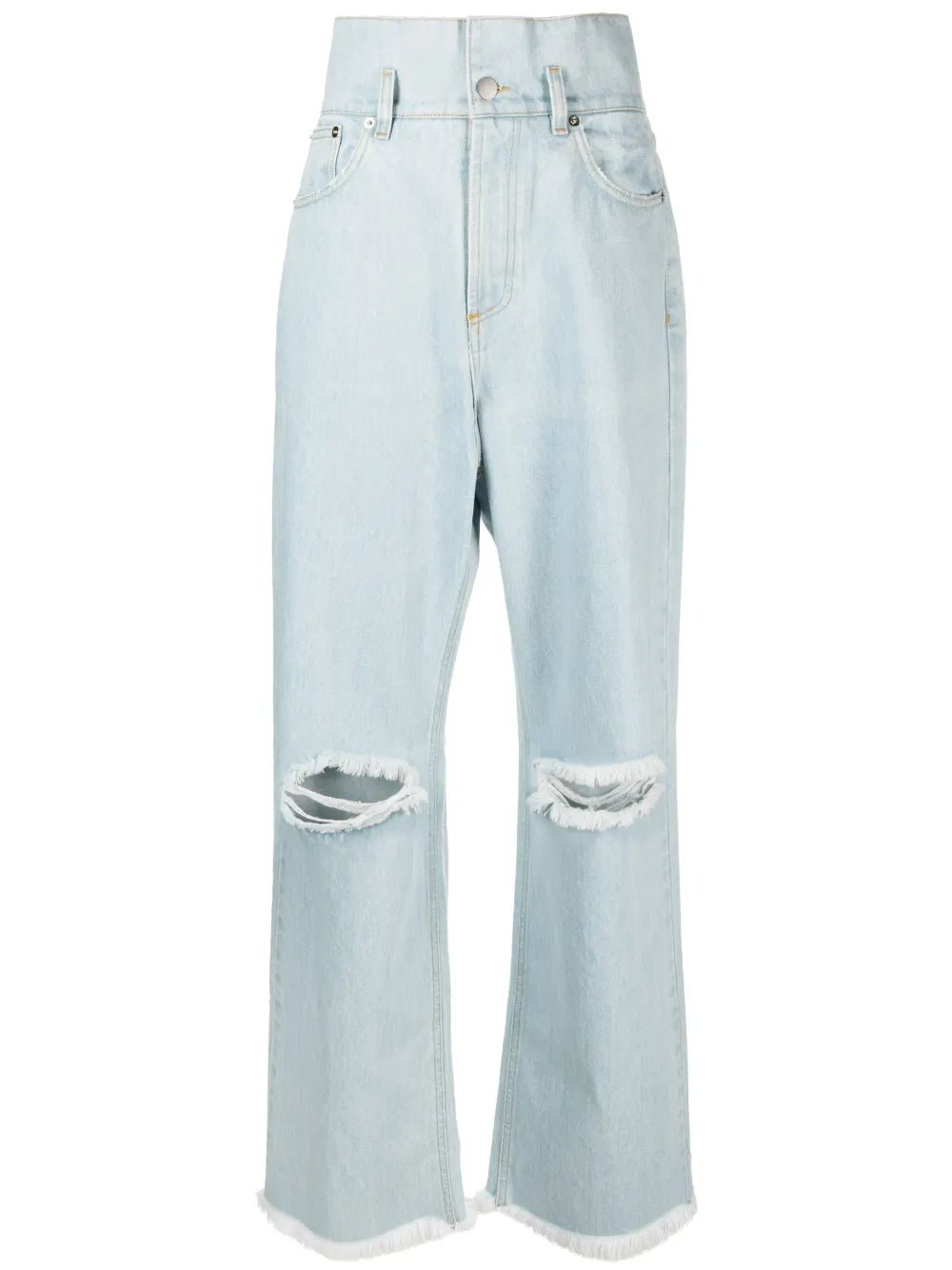 High-Rise Straight-Leg Jeans