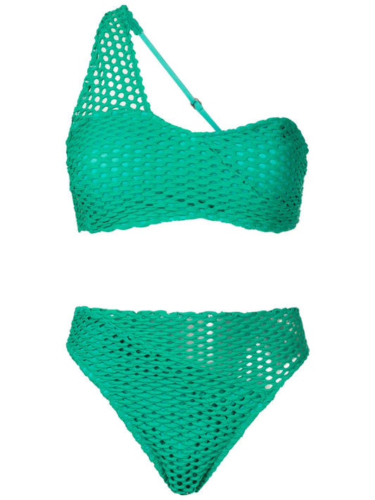 One-Shoulder High-Waist Bikini