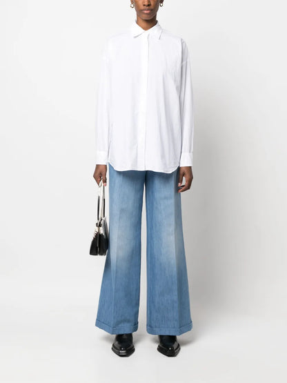 High-Waisted Wide-Leg Jeans