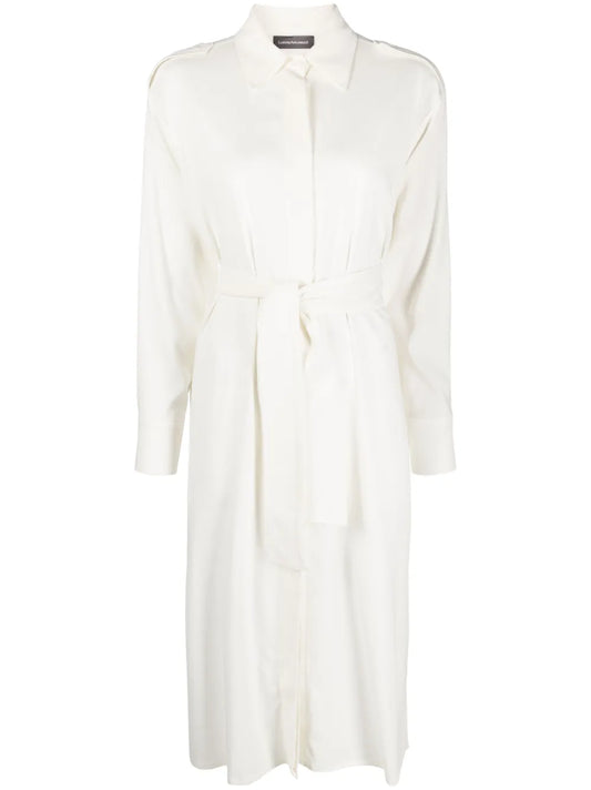 Tied Midi Shirtdress