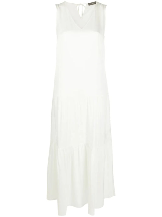 V-Neck Sleeveless Maxi Dress