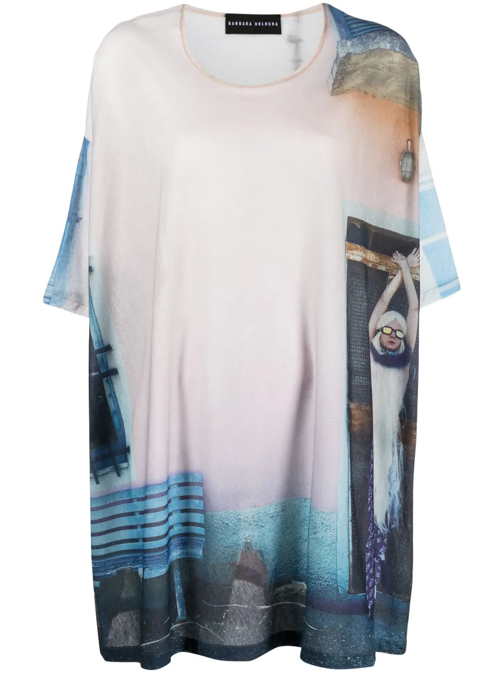 Photograph-Print Oversized T-Shirt