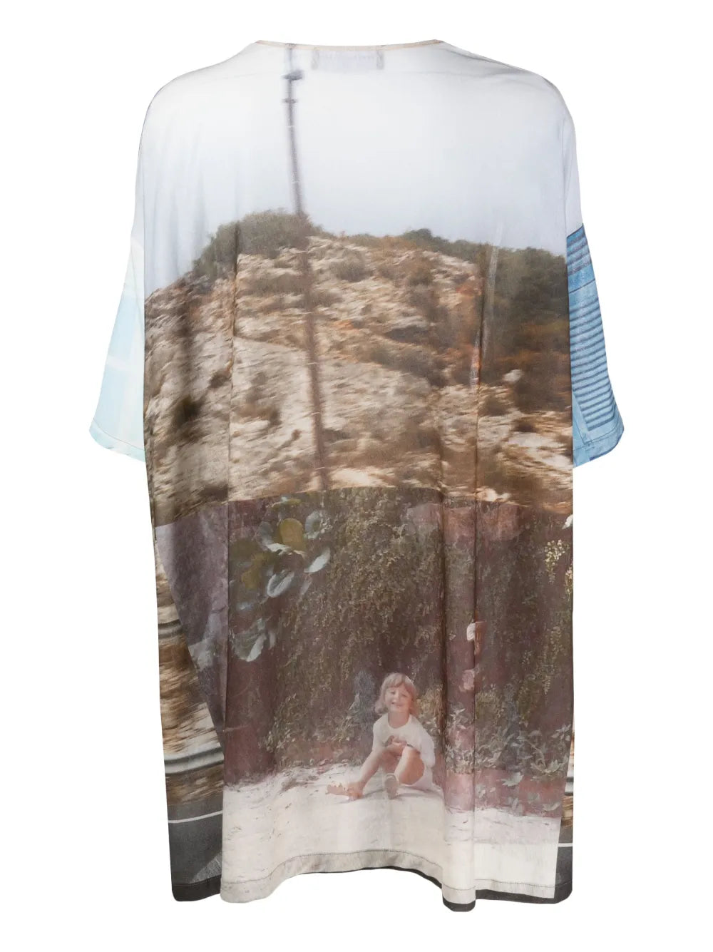 Photograph-Print Oversized T-Shirt