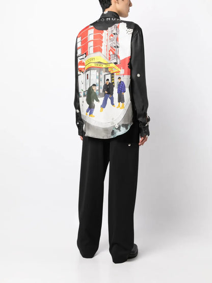 Bodega Silk-Satin Shirt