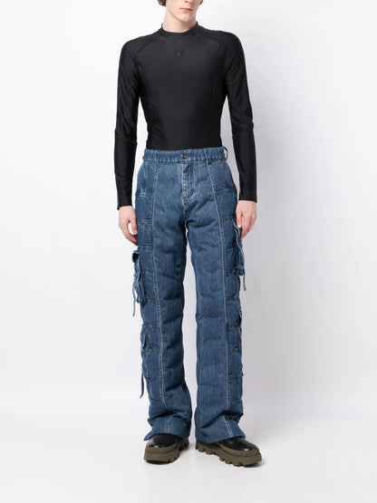 Brick Puffer Padded Jeans