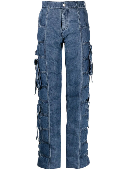 Brick Puffer Padded Jeans
