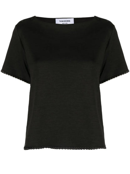 Braided-Trim T-Shirt