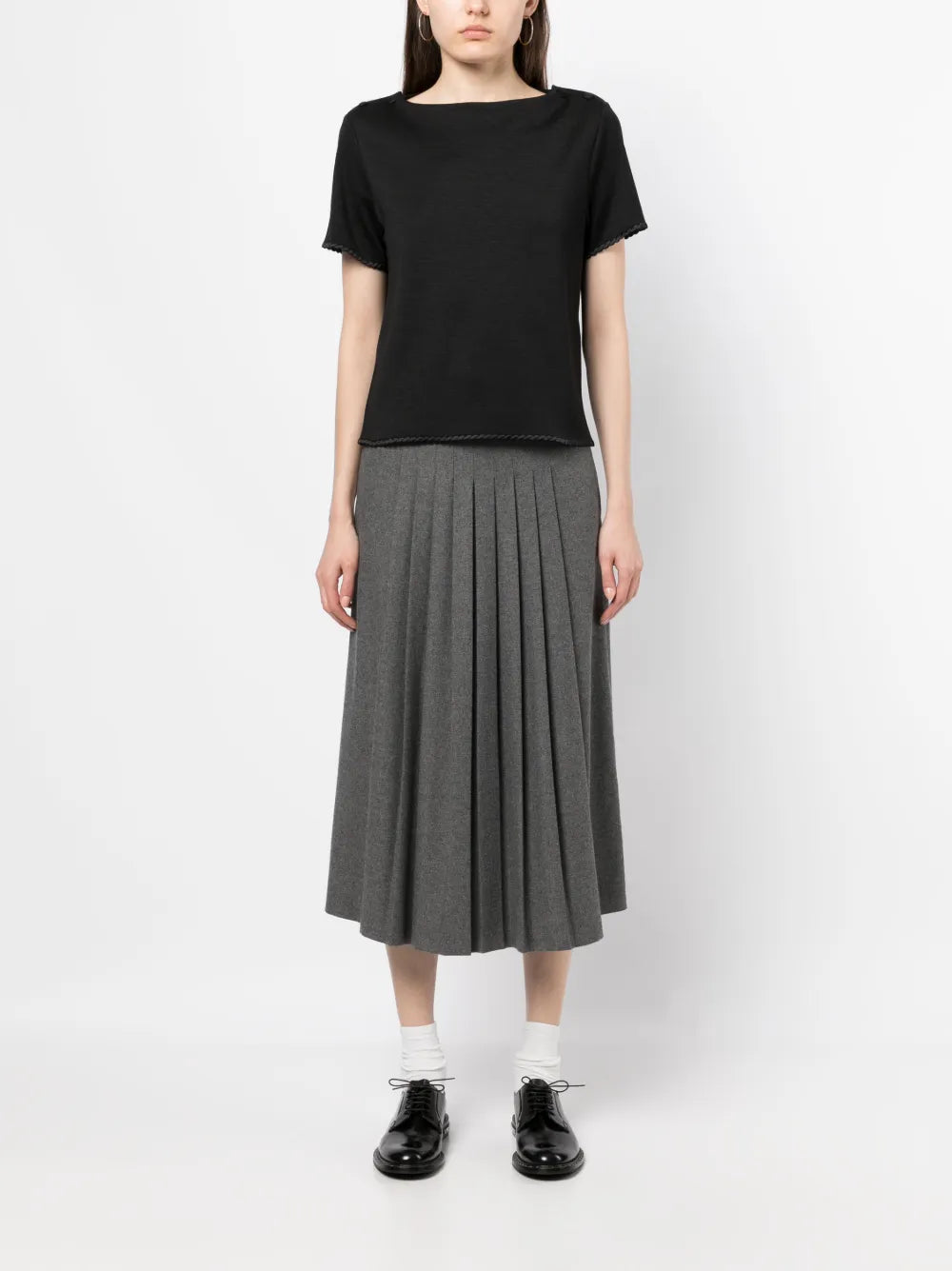 Braided-Trim T-Shirt