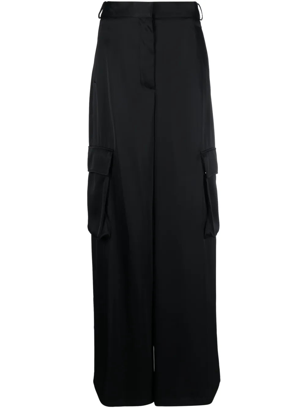 Wide-Leg Cargo Trousers