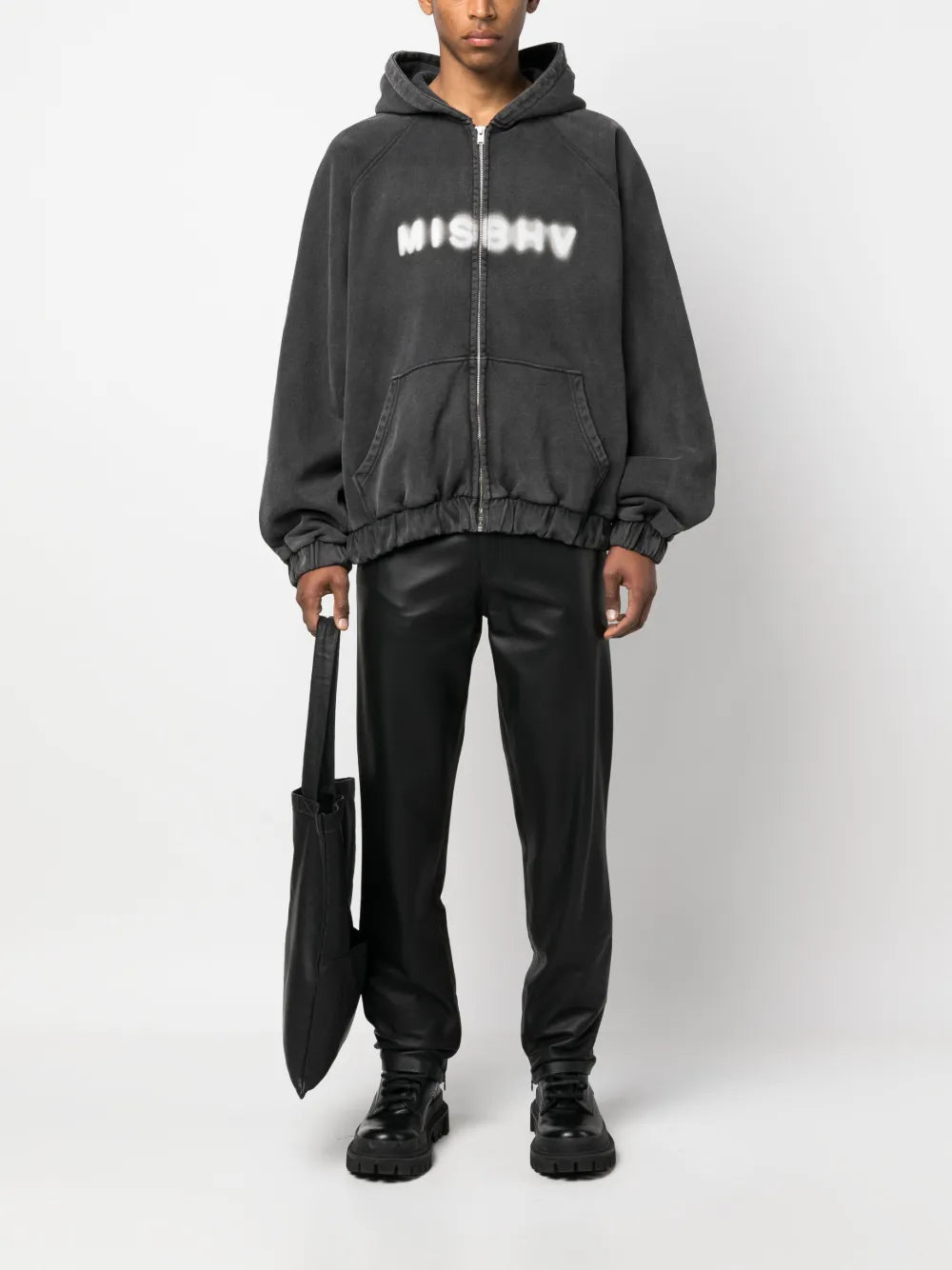 Logo-Print Zip-Up Hoodie