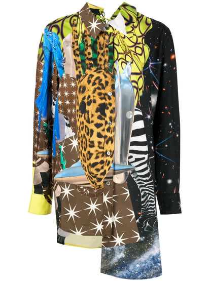 Graphic-Print Cotton Shirt