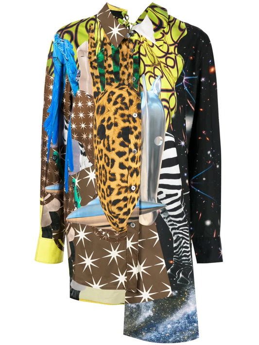 Graphic-Print Cotton Shirt