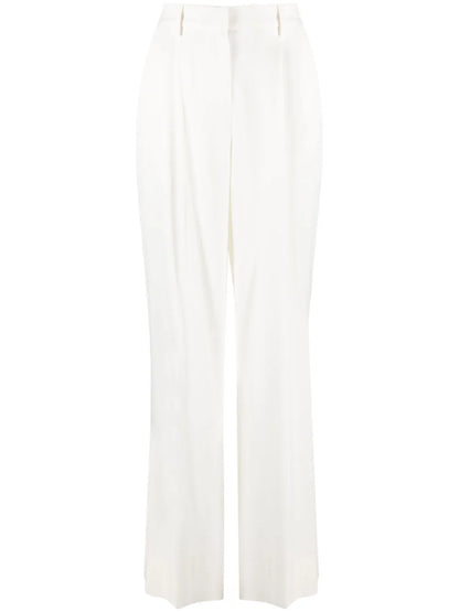 Wide-Leg Straight Trousers